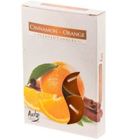 Bispol čajové svíčky 6ks Cinnamon Orange