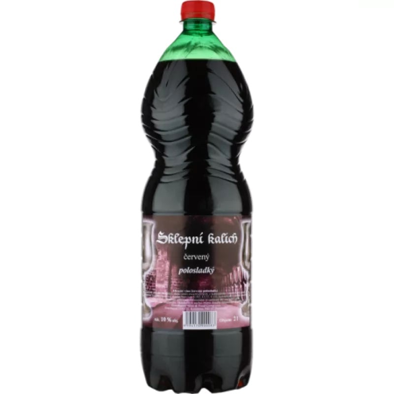 Sklepní Kalich 2L Červené PET