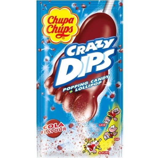 Lízátka Chupa Chups Crazy Dips Cola 14g