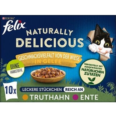Felix 10x80g Naturally Delicious rozmanitost z louky