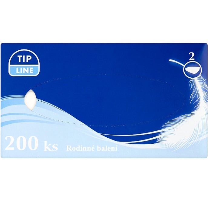 Papírové v krabici Tip Line 200ks