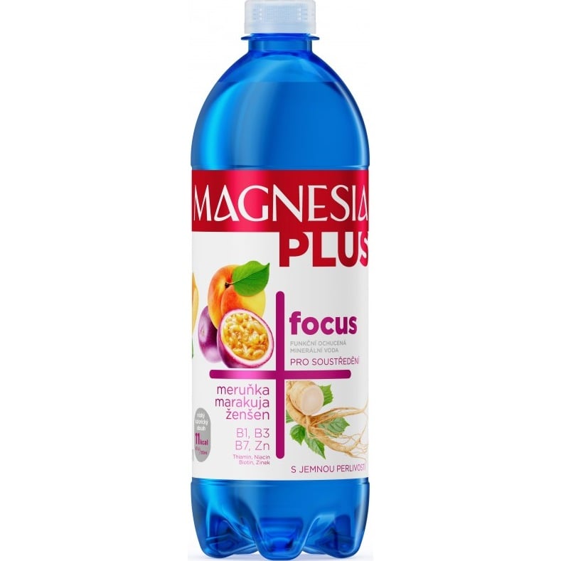 Magnesia Plus 0,7L Focus - Meruňka, marakuja, ženšen