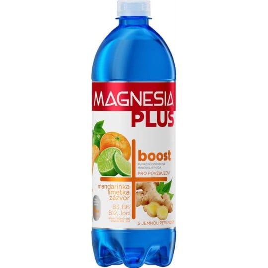 Magnesia Plus 0,7L Boost - Mandarinka, limetka, zázvor