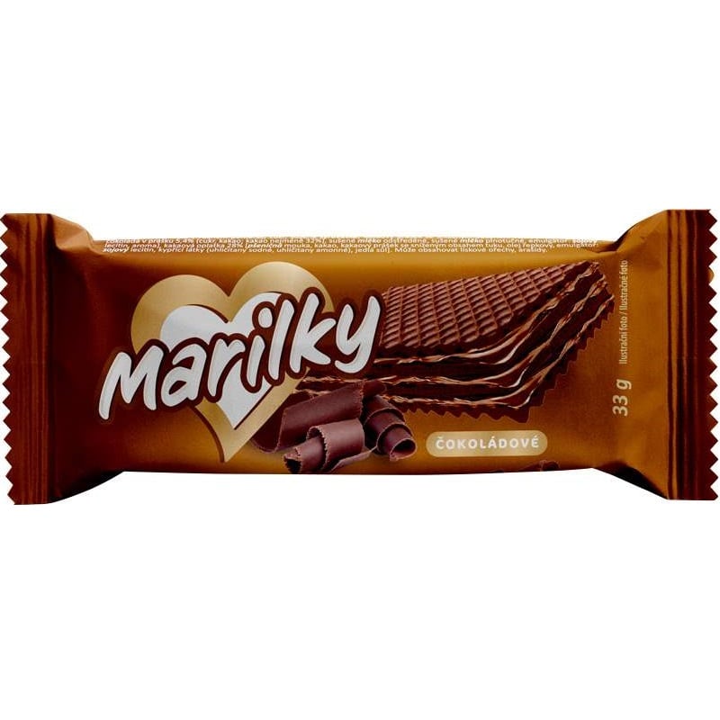 Marilky Oplatky 33g Čokoládové black