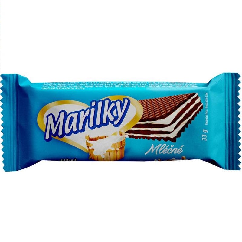 Marilky Oplatky 33g Mléčné black
