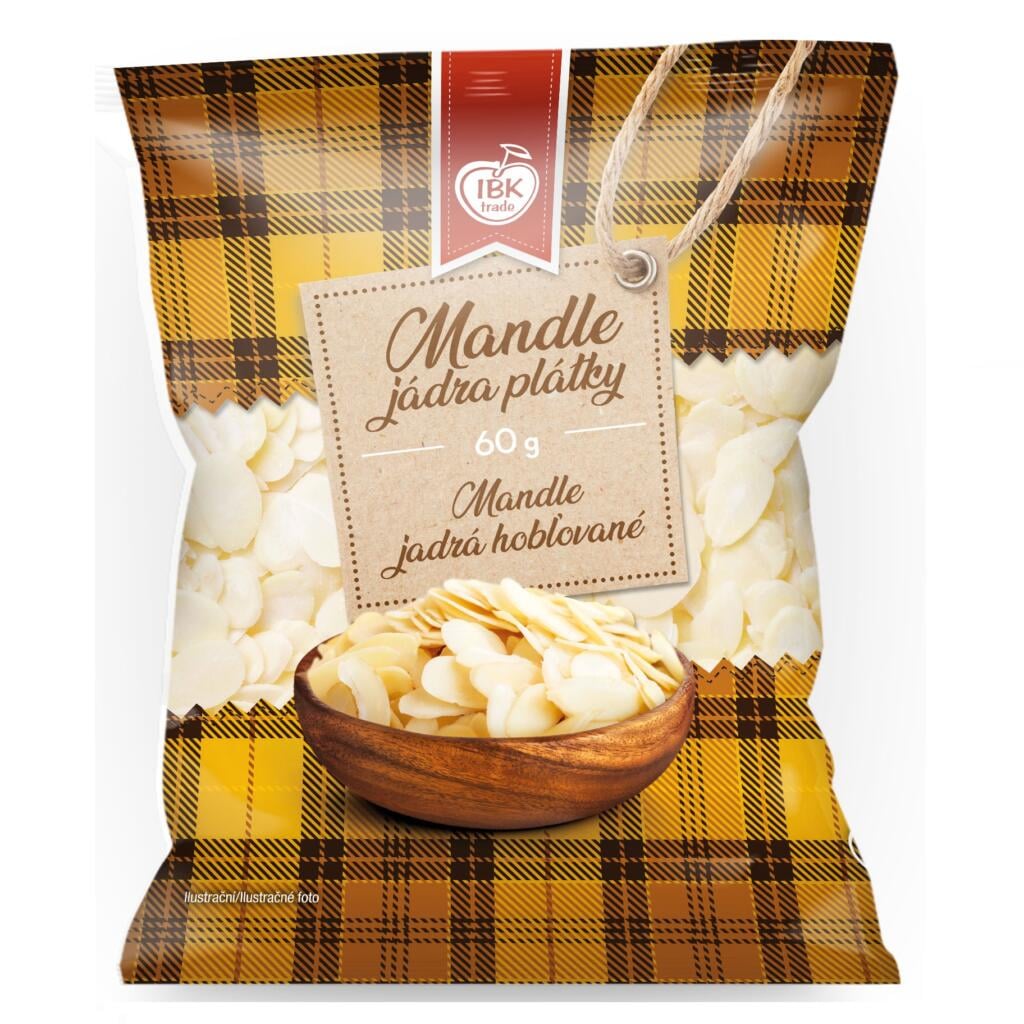 IBK Mandle plátky 60g