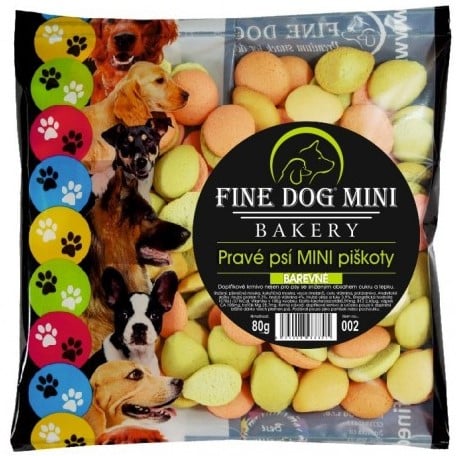FINE DOG Piškoty 80g Mix