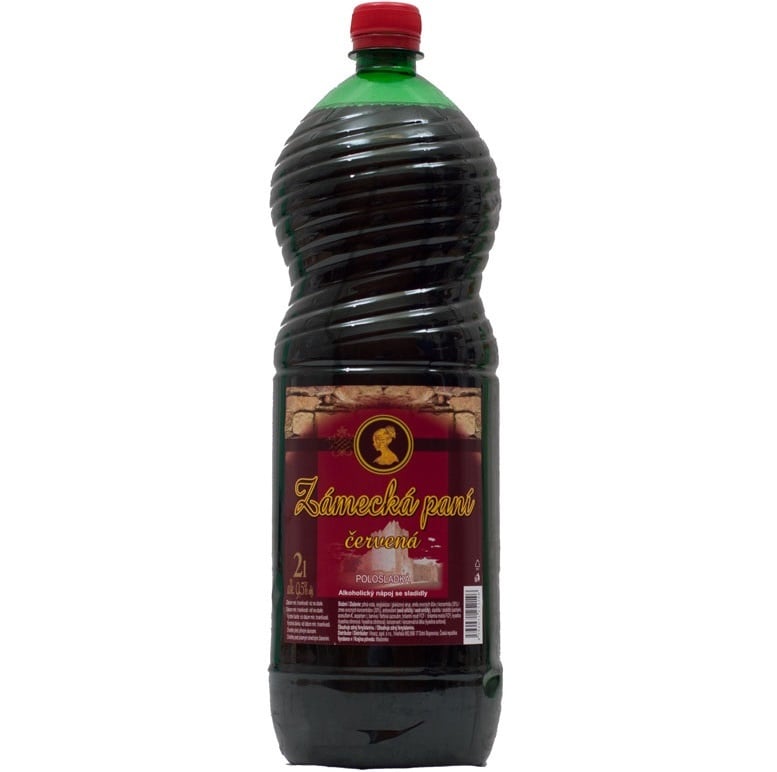 Zámecká paní 2L Červená PET