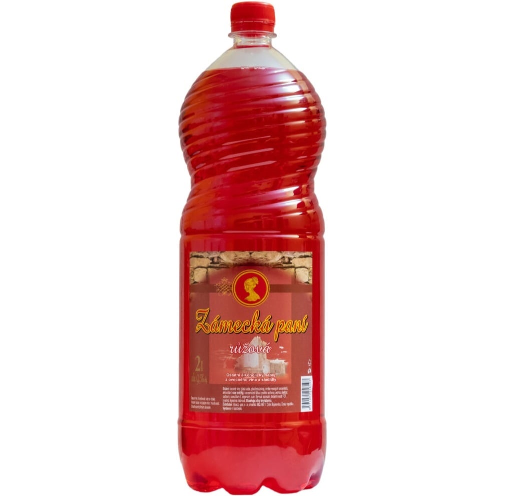 Zámecká paní 2L Růžová PET