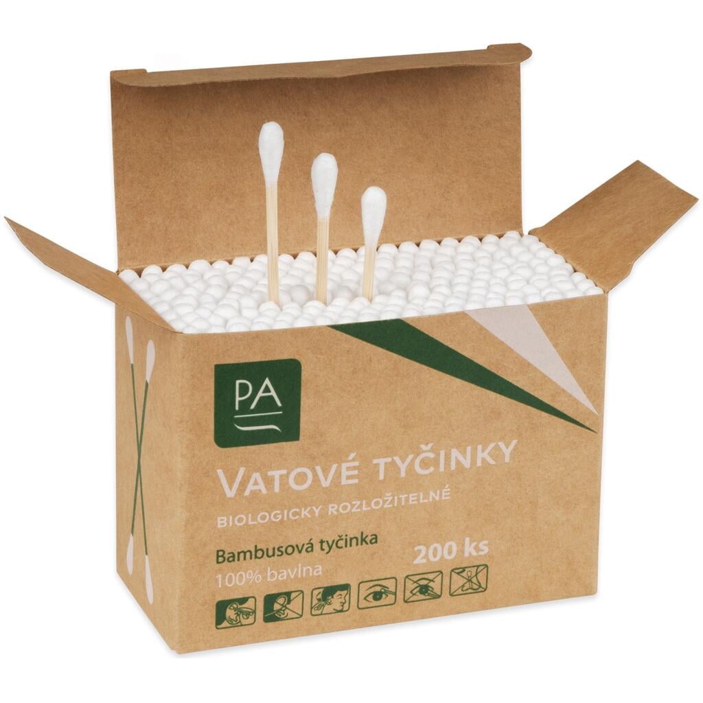 Vatové tyčinky PA 200ks krabička