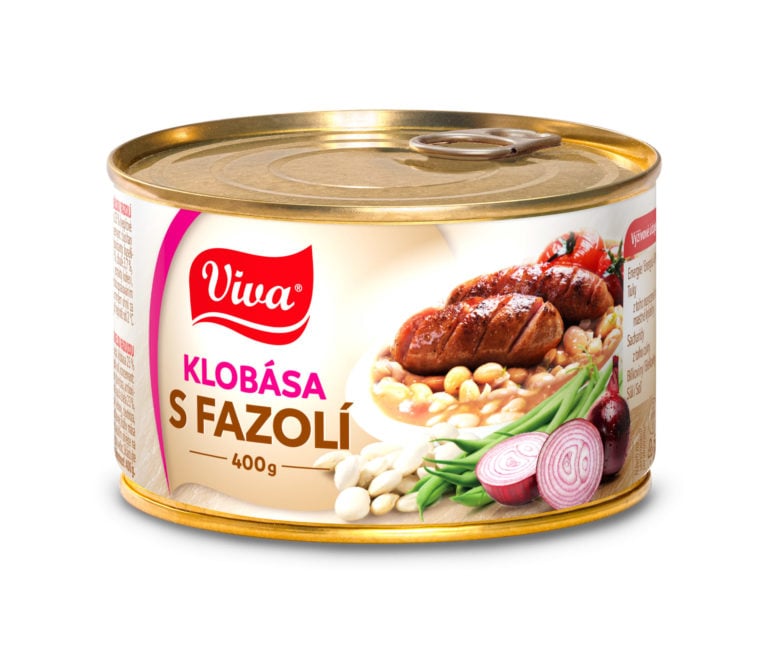 Viva 400g Klobása s fazolí