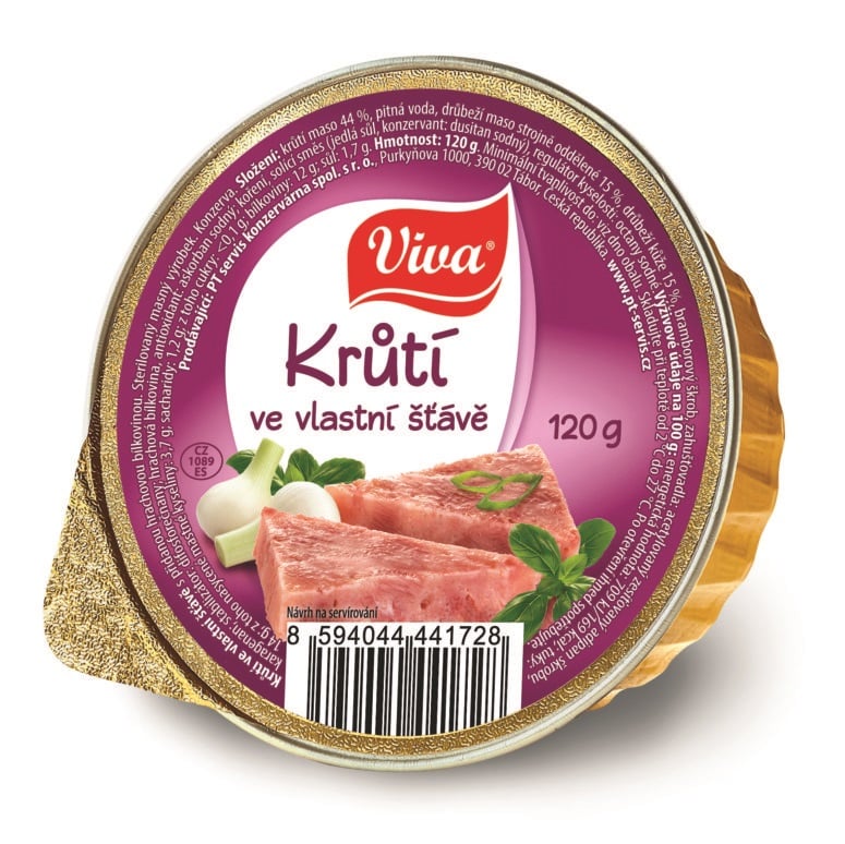 Viva 120g Krůtí maso ve vlastní šťávě