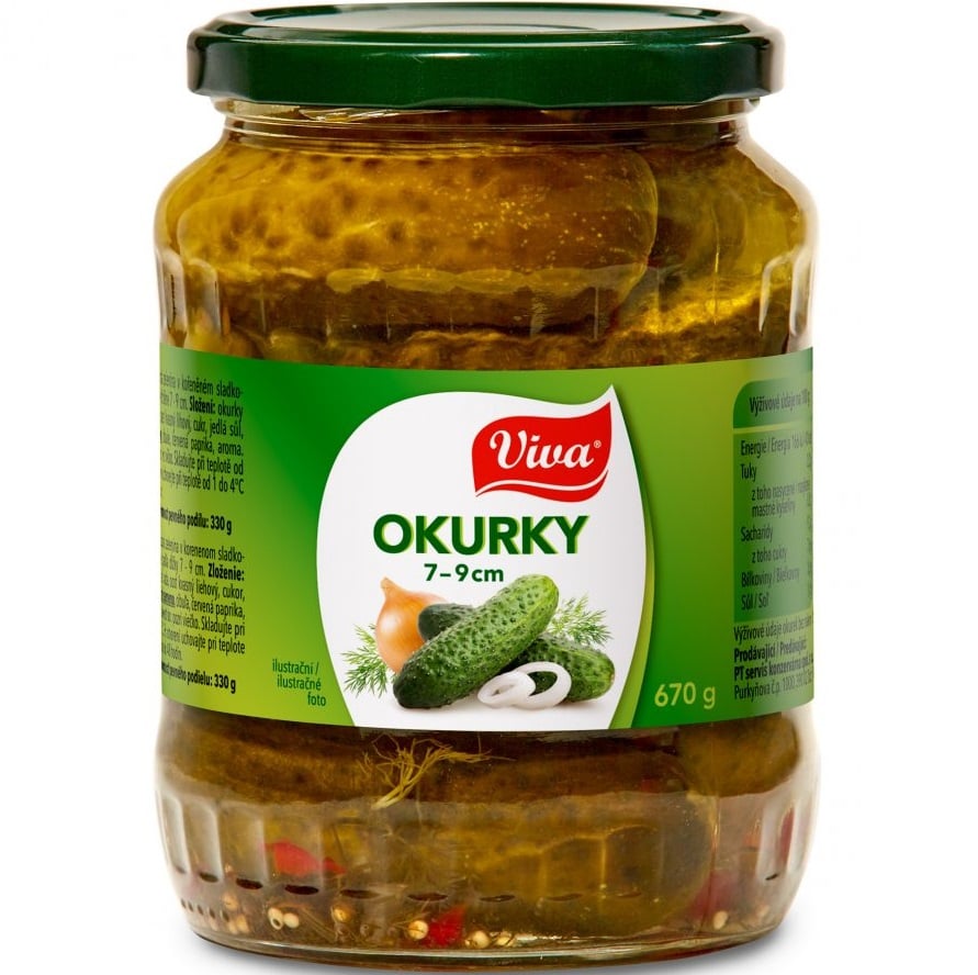 Viva Okurky 7-9cm 670g SKLO