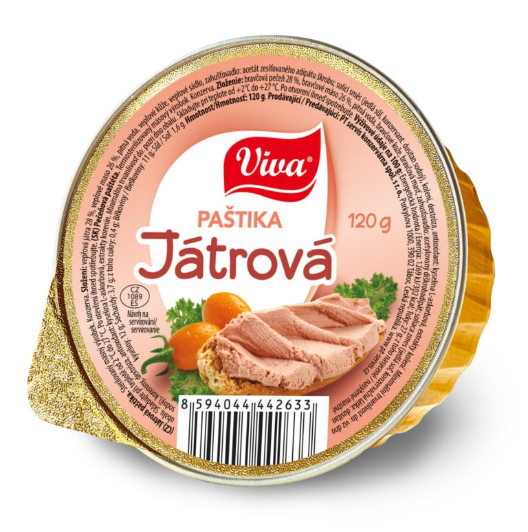 Viva 120g Játrová paštika