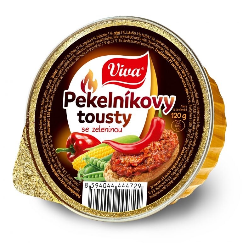 Viva 120g Pekelníkovy tousty se zeleninou