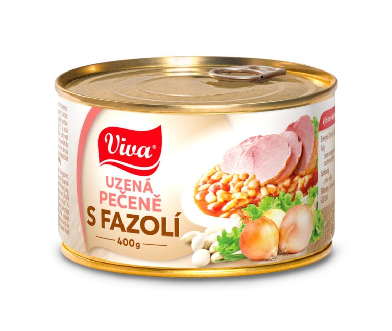 Viva 400g Uzená pečeně s fazolí