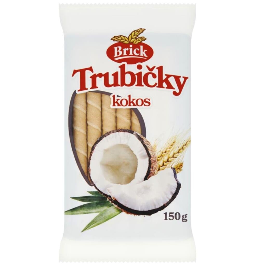 Trubičky Brick 150g Kokos