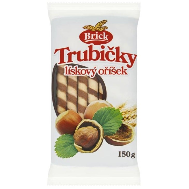 Trubičky Brick 150g Lískový oříšek