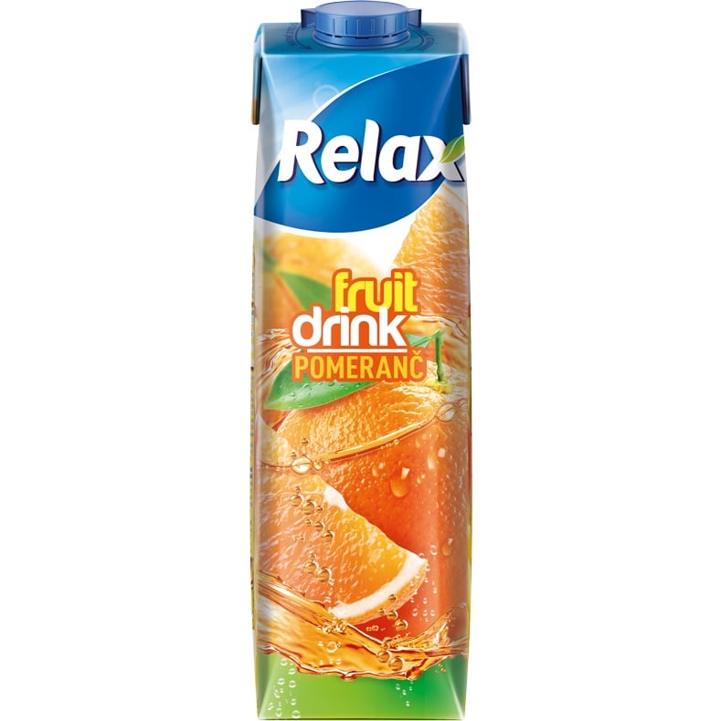 Relax Fruit Drink 1L Pomeranč