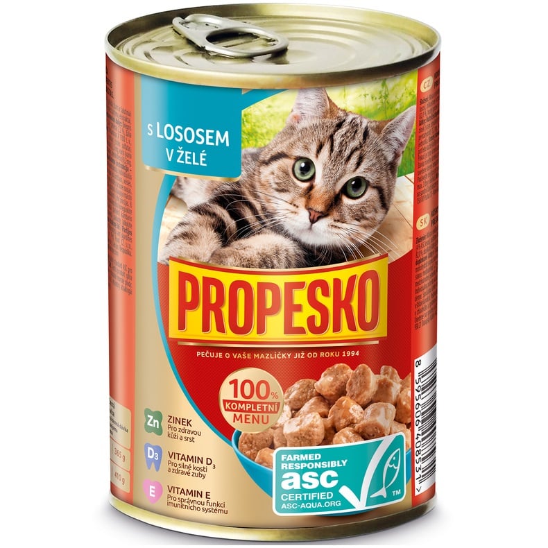 Propesko kočky 415g losos