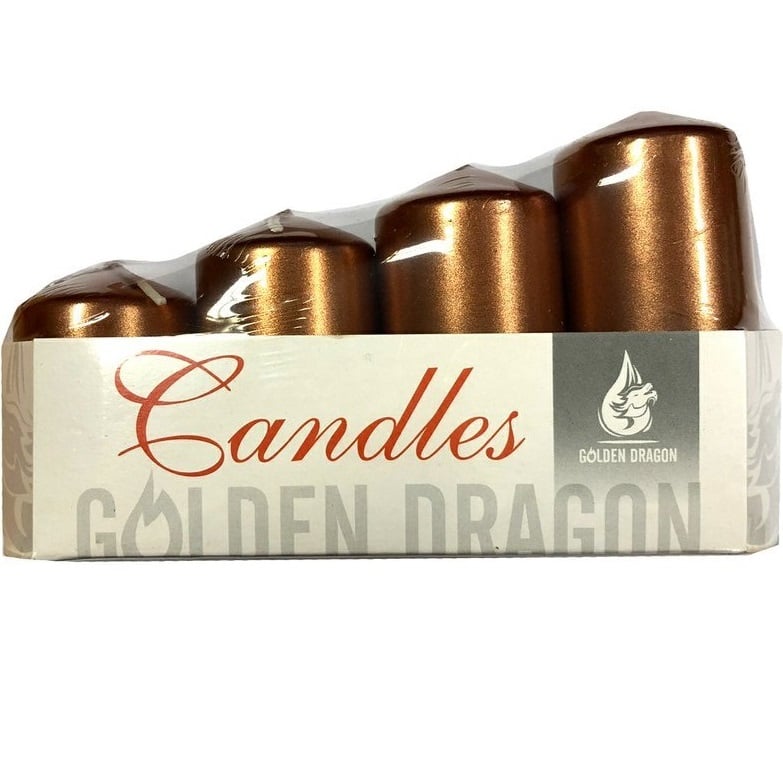 Golden Dragon Adventní schody svíčky 4ks Copper