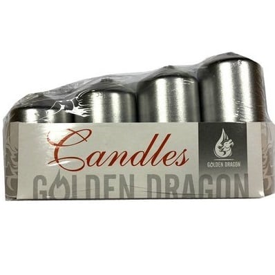 Golden Dragon Adventní schody svíčky 4ks Silver
