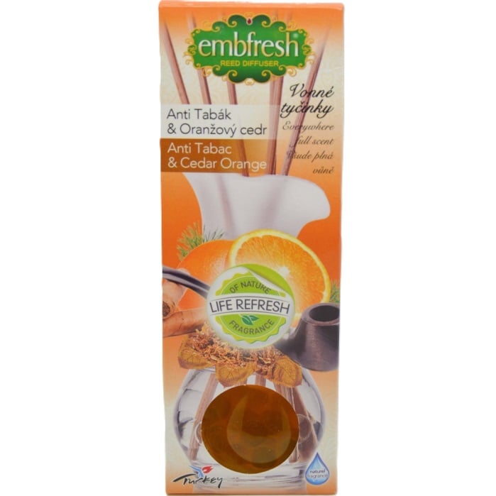 Embfresh tyčinky 35ml Anti Tabac & Cedar Orange