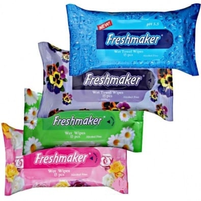 Ubrousky 15ks FRESHMAKER Flowers