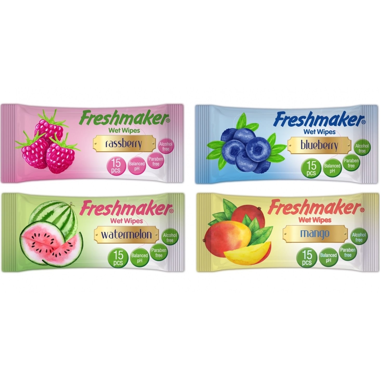 Ubrousky 15ks FRESHMAKER Fruits