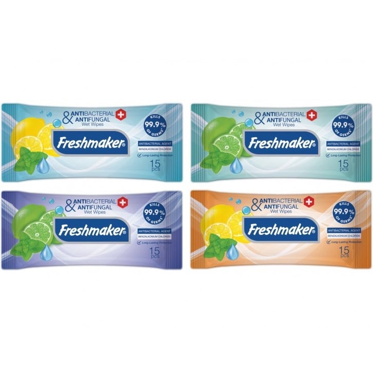 Ubrousky 15ks FRESHMAKER Citrus