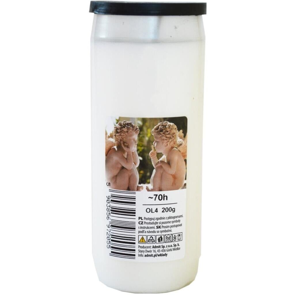Admit svíčka OL4 bílý 200g