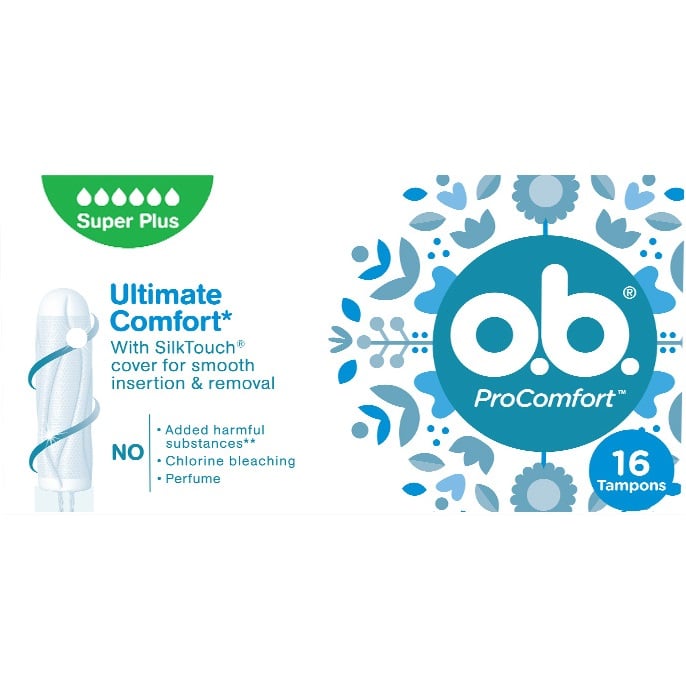 Tampony OB 16ks Superplus 6* Ultimate Comfort (6)