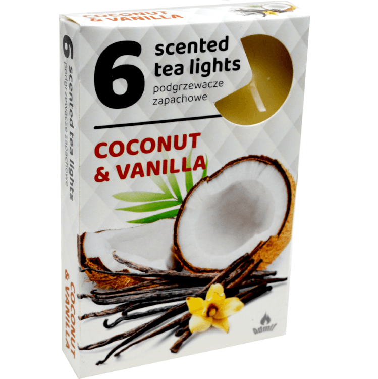 Admit Tea lights 6ks Coconut & Vanilla