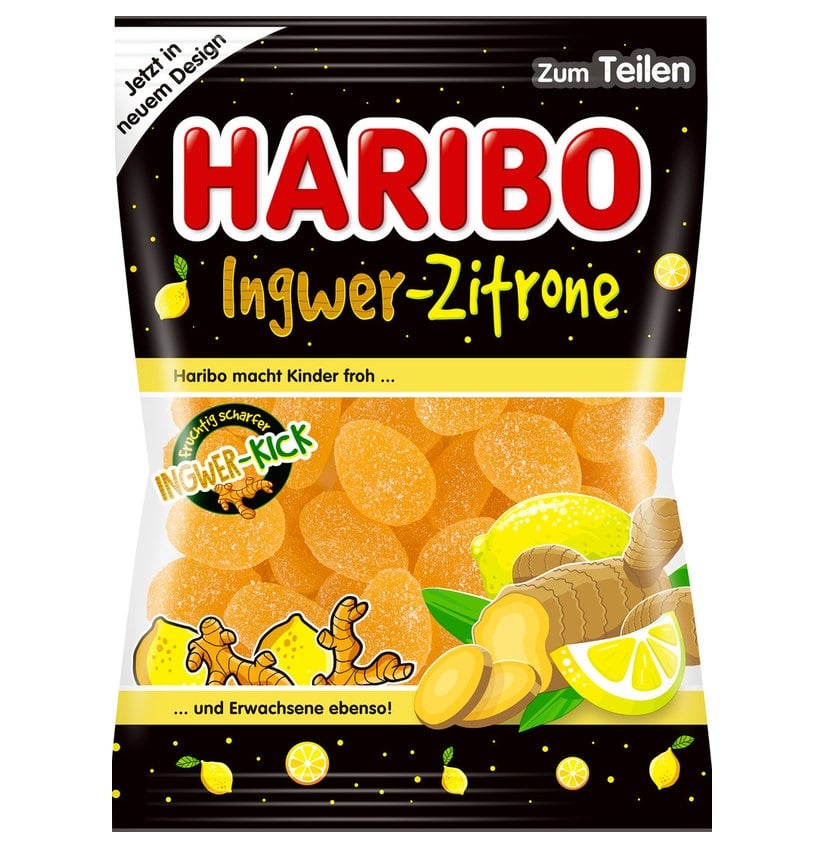 Haribo DE Ingwer-Zitrone 160g