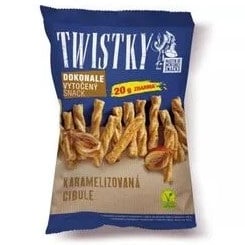 Twistky pečené & karamelizovaná cibule 180g