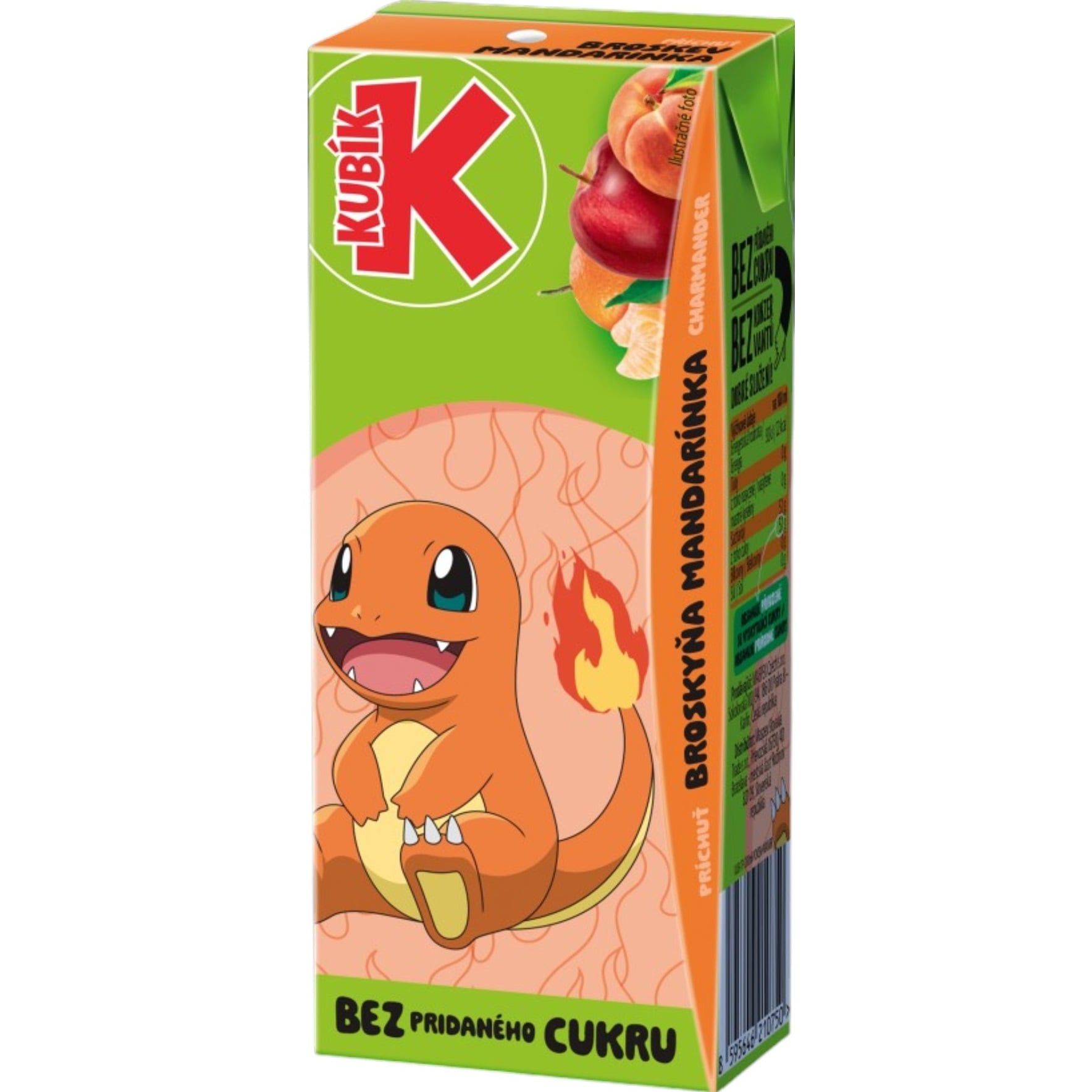 Kubík Pokémon 200ml Broskev Mandarinka