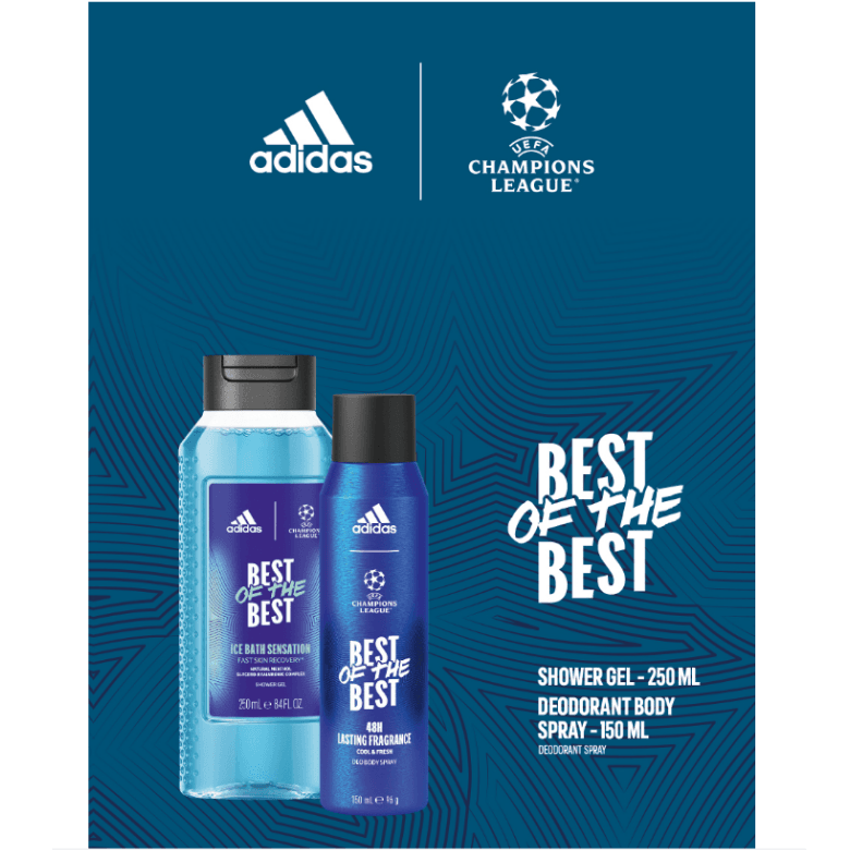 Adidas Dárková sada DEO150+SG UEFA Best of the Best
