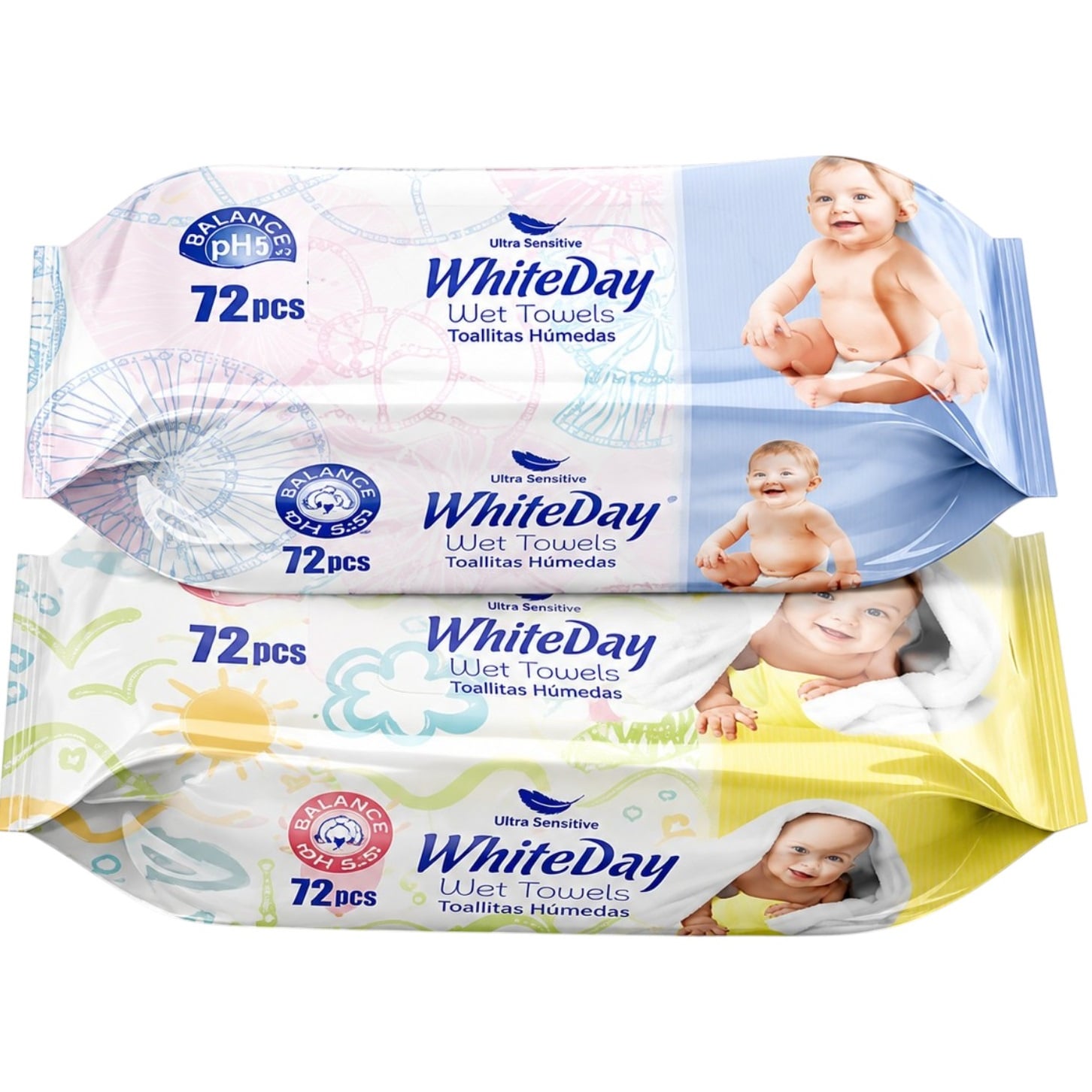Ubrousky 72ks WhiteDay Ultra Sensitive