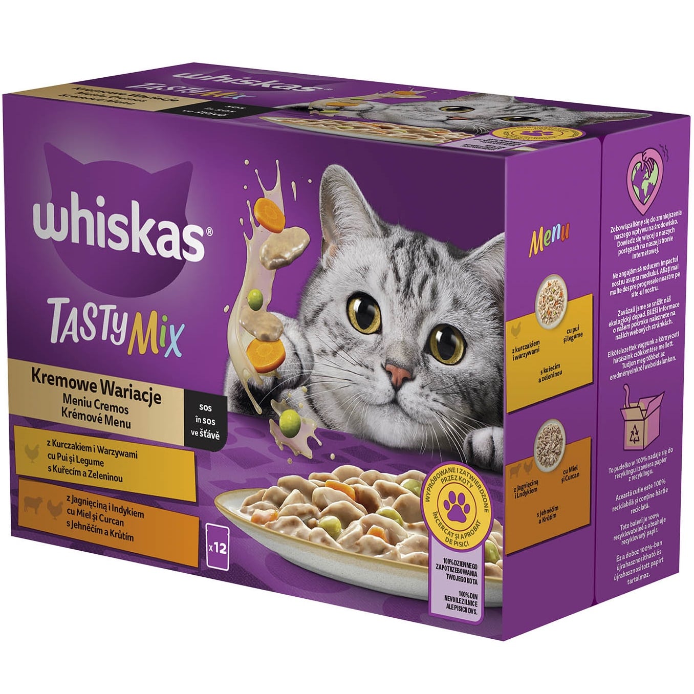 Whiskas kapsička 12x85g Creamy creations ve šťávě