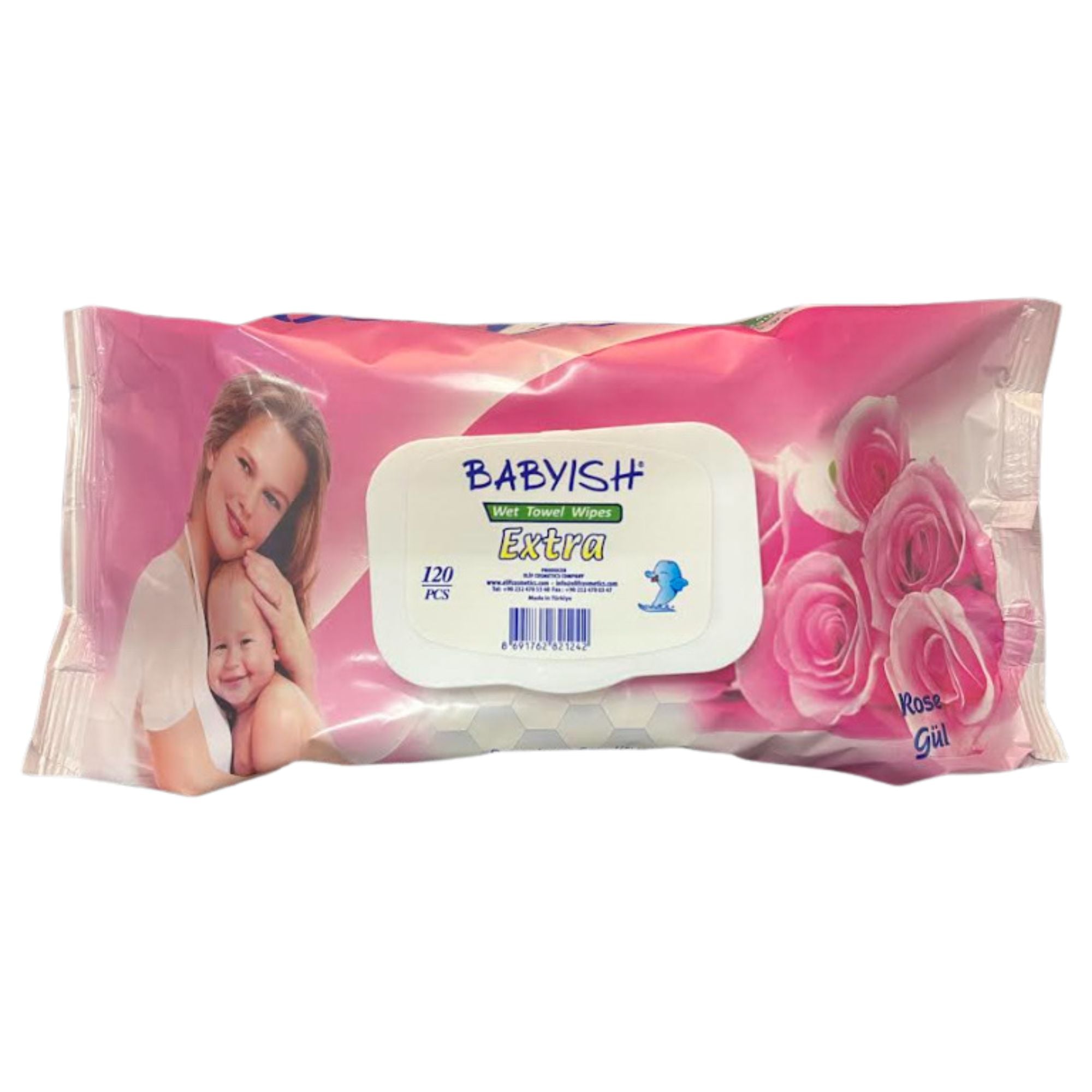 Ubrousky BABYISH 120ks Rose (20)