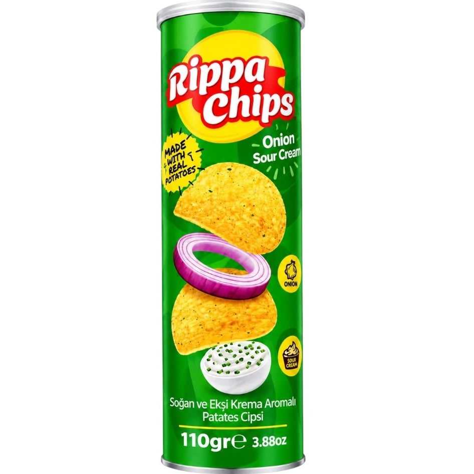 Rippa Chips 110g Onion & Sour Cream