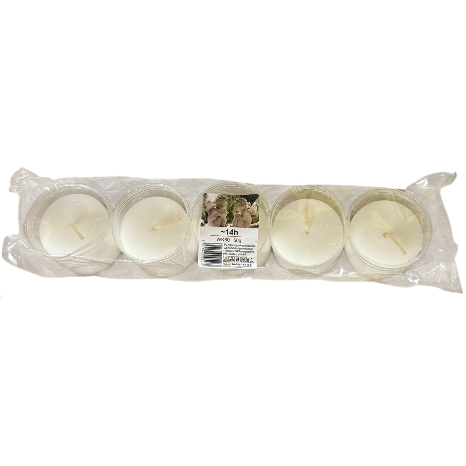 Admit svíčka WK60 bílý 50g