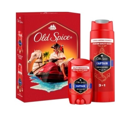 Old Spice Darková Sada SG+Deostick 50ml Captain