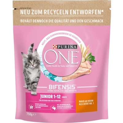 Purina One pro kočky 750g Junior s kuřetem