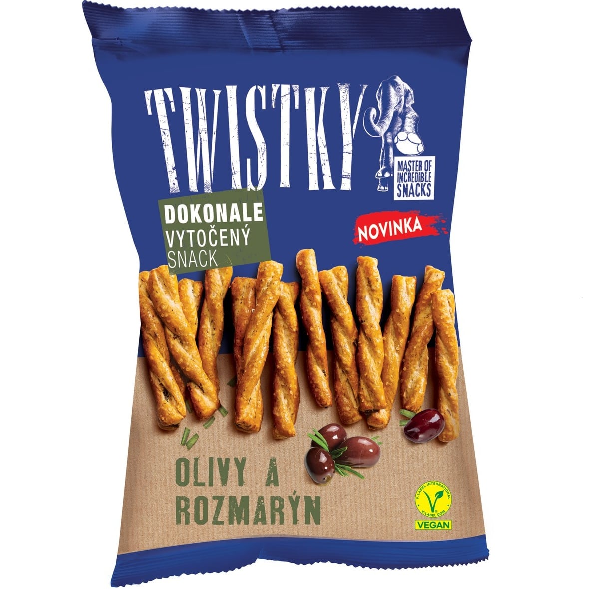 Twistky pečené & olivy rozmarýn 180g