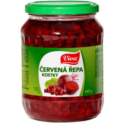 Viva Červená řepa kostky 640g