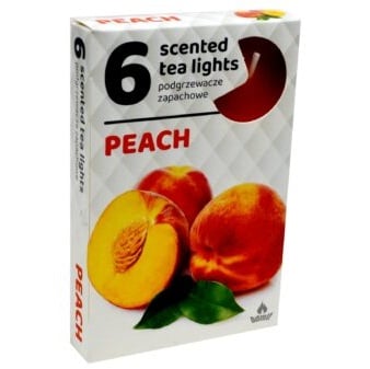 Admit Tea Lights 6ks Peach