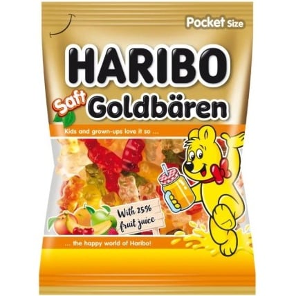 Haribo 80g Saft-Goldbären