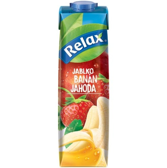 Relax 1L Jahoda, Banán, jablko
