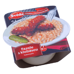 Švéda Fazole s klobásou 360g
